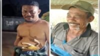 Pelaku utama, Daeng Rabang (tidak pakai baju) dan otak pelaku pengeroyokan, Daeng Tompo (pakai baju)