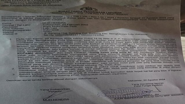 Preman Beraksi di Makassar Sopir Pete-Pete Dipaksa Bayar dan Terancam Kekerasan