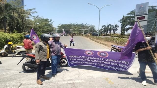 Manajemen Hotel Gammara Membisu! Hak Buruh Dirampas, Aksi Demo Makin Memanas