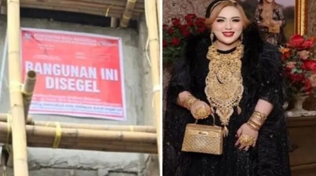 Tampil Mewah, Tapi Rumah Mira Hayati Tak Berizin, Distaru Lakukan Penyegelan