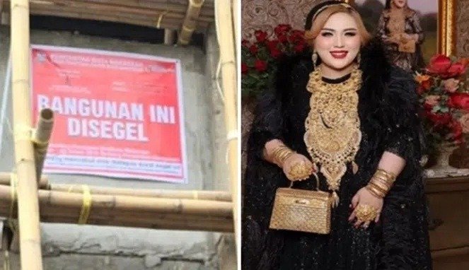 Tampil Mewah, Tapi Rumah Mira Hayati Tak Berizin, Distaru Lakukan Penyegelan