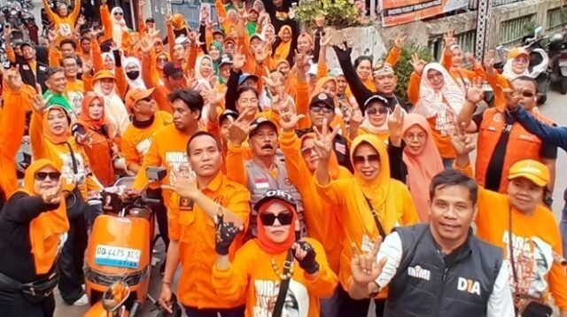Pendukung INIMI Gelar Blusukan di Kecamatan Makassar, Ajak Warga Pilih DIA