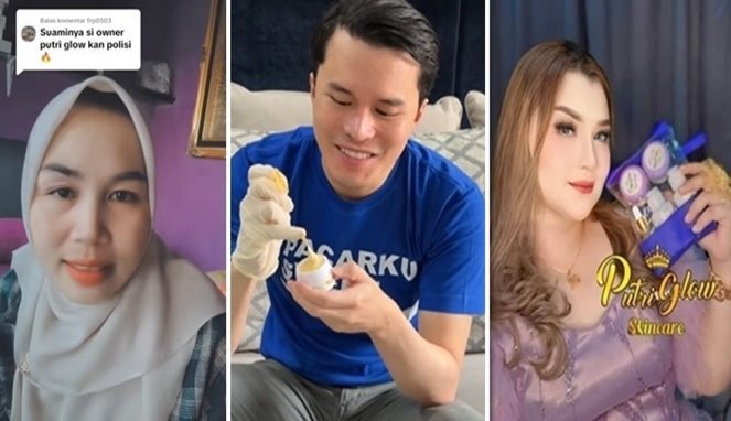 Heboh! Setelah Produk Putri Glow Dibongkar, Netizen Kaitkan Suaminya dengan Polisi