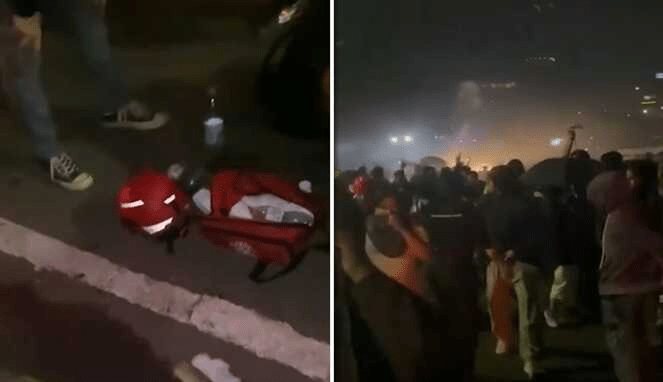 Demo UU TNI-RUU Polri Berujung Chaos! Aparat Bubarkan Massa, Medis Jadi Korban