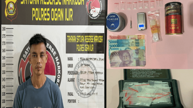 Sabu di Balik Seragam! Security di Ogan Ilir Ditangkap dengan 19 Paket Narkoba