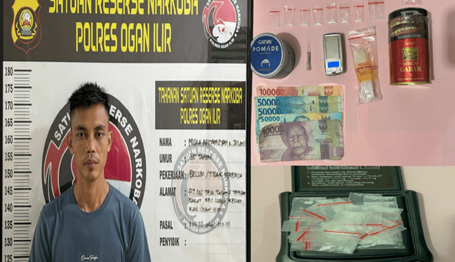 Sabu di Balik Seragam! Security di Ogan Ilir Ditangkap dengan 19 Paket Narkoba