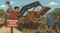 Ilustrasi Tambang di Sawakong yang di hentikan Koalisi Pemuda Apresiasi Gerak Cepat Polres Takalar Hentikan Aktivitas di Sawakong