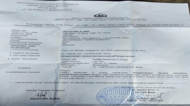 Kapolres Bone Ditantang Buktikan Nyali, Atau Biarkan Hukum Jadi Sampah