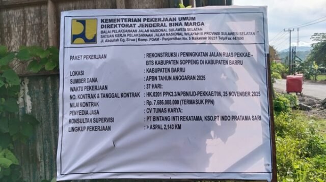 Kualitas Jalan Nasional di Barru Disoal, Kejagung Diminta Turun Tangan