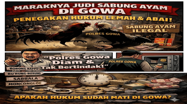 Aktivis Ungkap Dugaan Praktik Sabung Ayam Lama Beroperasi di Gowa