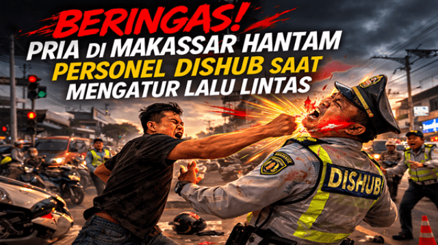 Aksi Beringas di Makassar, Petugas Dishub Dihajar Saat Sedang Bertugas