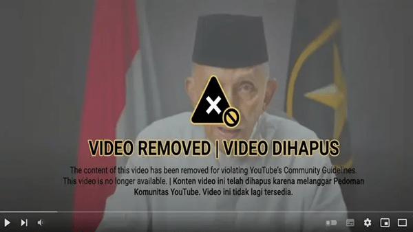 Komdigi Nonaktifkan Video ‘Skandal Istana’ Amien Rais, Akses Kini Dibatasi