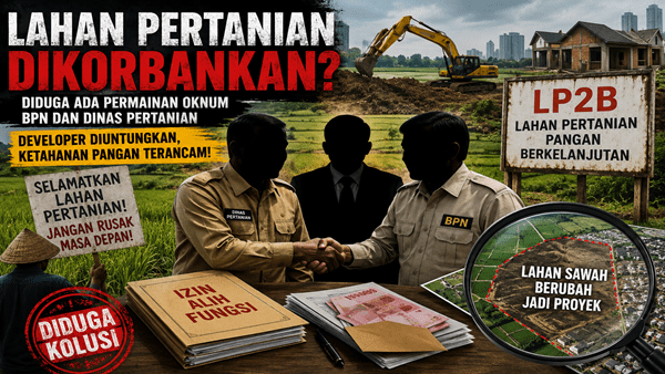 Dugaan Alih Fungsi Lahan Menguat, Poros Rakyat Indonesia Desak Audit Total LP2B