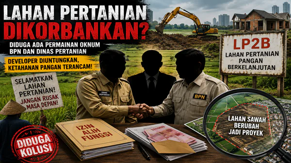 Dugaan Alih Fungsi Lahan Menguat, Poros Rakyat Indonesia Desak Audit Total LP2B