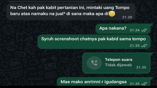 Percakapan WhatsApp Hebohkan Takalar, Publik Tagih Kejujuran dan Klarifikasi Kabid PSP