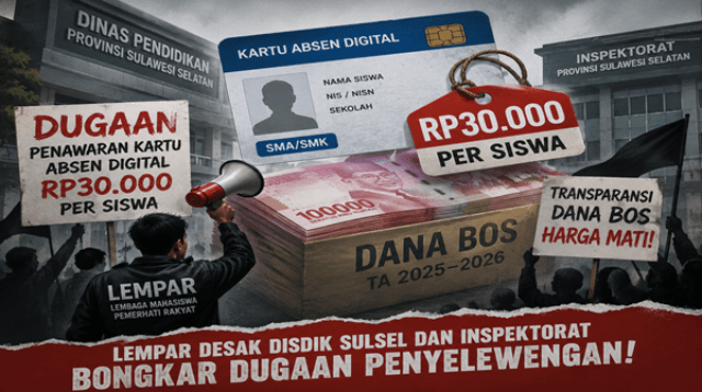 Dugaan Proyek Kartu Absen Digital Pakai Dana BOS Mengemuka, LEMPAR Siapkan Aksi Besar