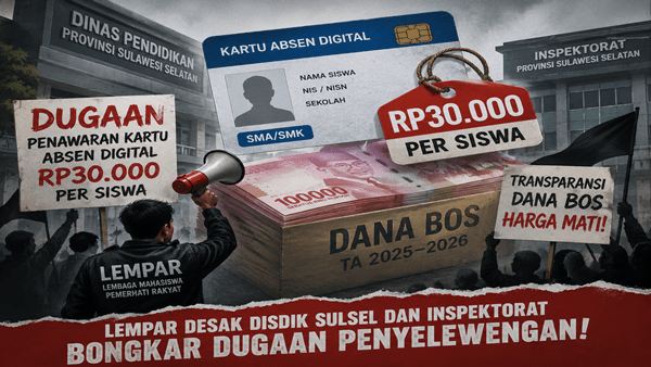 Dugaan Proyek Kartu Absen Digital Pakai Dana BOS Mengemuka, LEMPAR Siapkan Aksi Besar