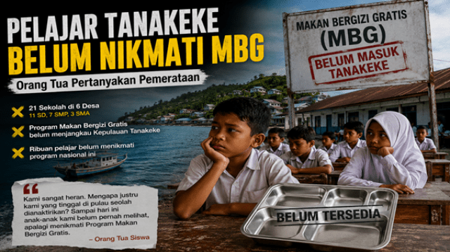 Pelajar di Kepulauan Tanakeke Belum Nikmati Program MBG, Orang Tua Soroti Pemerataan