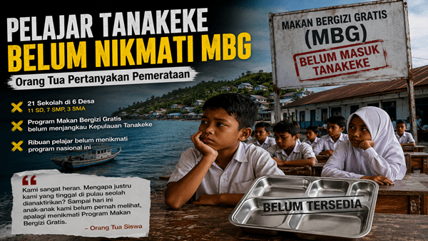 Pelajar di Kepulauan Tanakeke Belum Nikmati Program MBG, Orang Tua Soroti Pemerataan