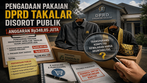 Bukan Uang Receh! Rp348 Juta Belanja Pakaian DPRD Takalar Diminta Dibedah