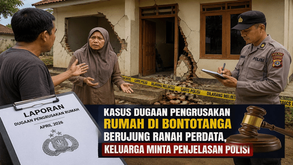 Kasus Pengrusakan Rumah Bontotanga Dipersoalkan, FPK Soroti Kinerja Penyelidikan Polisi