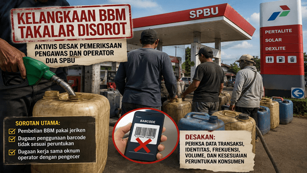 Barcode BBM Diduga Tak Sesuai Peruntukan, Operator dan Pengawas SPBU Diminta Diperiksa